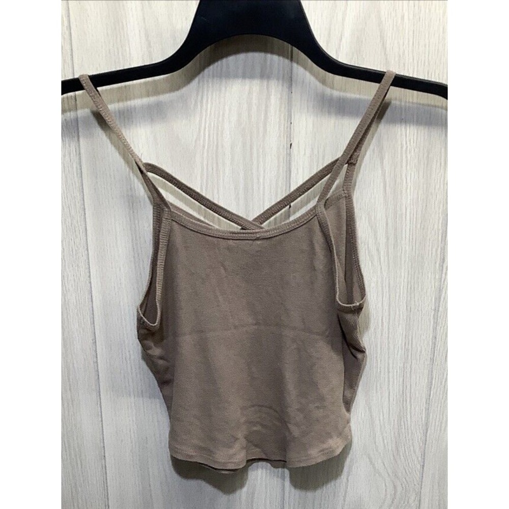 UNBRANDED Women's (Size 14x11") Sleeveless V-Neck Cropped Tank Top